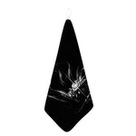 Evil Samurai Mask Print Hand Towel