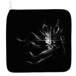 Evil Samurai Mask Print Hand Towel