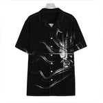 Evil Samurai Mask Print Hawaiian Shirt