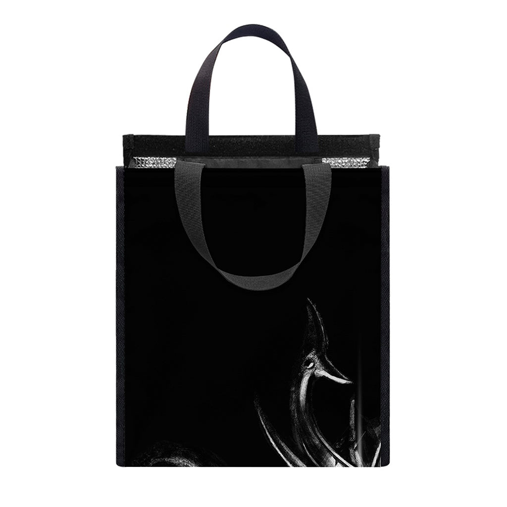 Evil Samurai Mask Print Insulated Lunch Tote