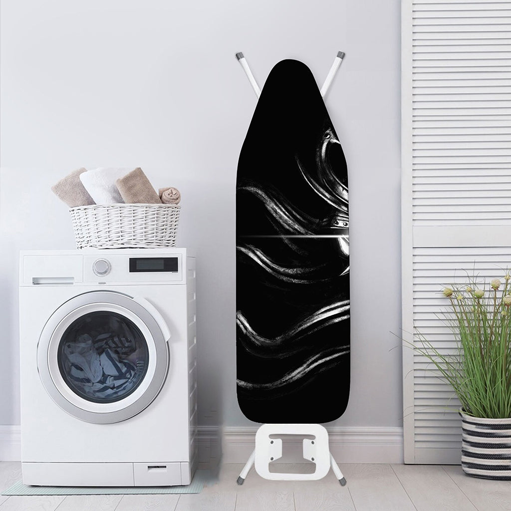 Evil Samurai Mask Print Ironing Board Cover