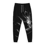 Evil Samurai Mask Print Jogger Pants
