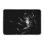 Evil Samurai Mask Print Kitchen Mat