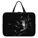 Evil Samurai Mask Print Laptop Sleeve With Handle
