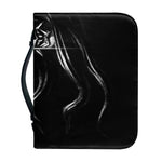 Evil Samurai Mask Print Leather Bible Cover