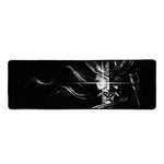 Evil Samurai Mask Print Long Kitchen Mat