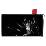 Evil Samurai Mask Print Mailbox Cover