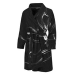 Evil Samurai Mask Print Men's Bathrobe