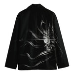 Evil Samurai Mask Print Men's Blazer