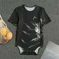 Evil Samurai Mask Print Men's Bodysuit