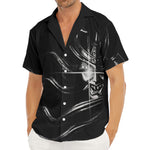 Evil Samurai Mask Print Men's Deep V-Neck Shirt