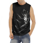 Evil Samurai Mask Print Men's Fitness Tank Top