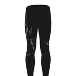 Evil Samurai Mask Print Men's leggings