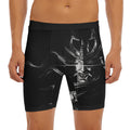 Evil Samurai Mask Print Men's Long Boxer Briefs