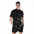 Evil Samurai Mask Print Men's Romper