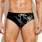 Evil Samurai Mask Print Men's Swim Briefs