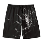 Evil Samurai Mask Print Men's Swim Trunks