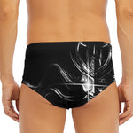 Evil Samurai Mask Print Men's Triangle Swim Briefs