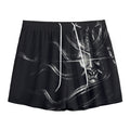 Evil Samurai Mask Print Mesh Shorts