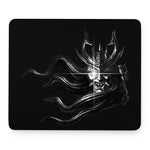 Evil Samurai Mask Print Mouse Pad