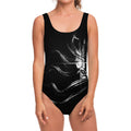 Evil Samurai Mask Print One Piece Swimsuit