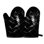 Evil Samurai Mask Print Oven Mitts