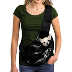 Evil Samurai Mask Print Pet Sling Carrier