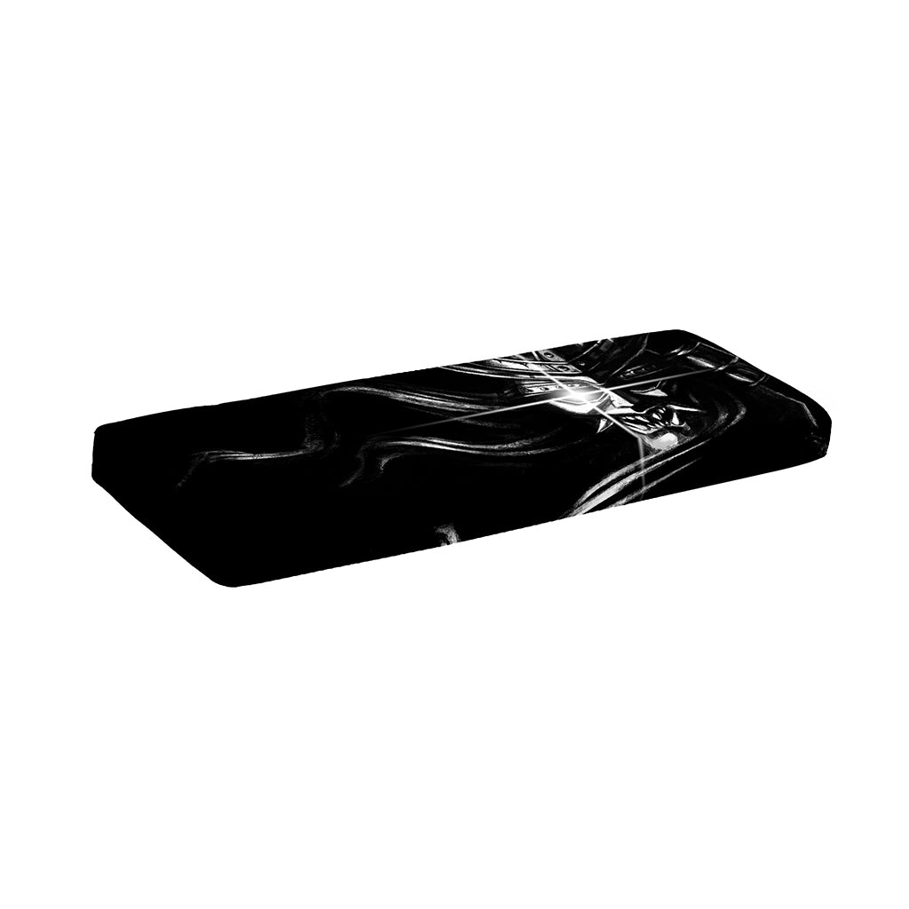 Evil Samurai Mask Print Piano Keyboard Cover