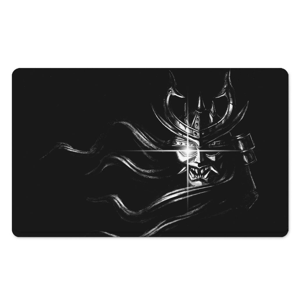 Evil Samurai Mask Print Polyester Doormat