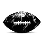 Evil Samurai Mask Print Rugby Ball