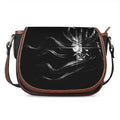 Evil Samurai Mask Print Saddle Bag
