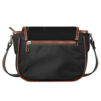 Evil Samurai Mask Print Saddle Bag