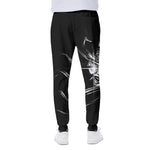 Evil Samurai Mask Print Scuba Joggers