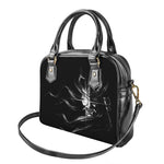 Evil Samurai Mask Print Shoulder Handbag