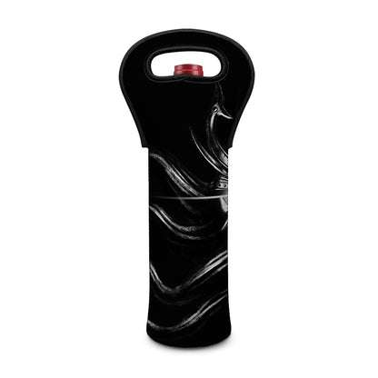 Evil Samurai Mask Print Single Neoprene Wine Tote