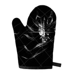 Evil Samurai Mask Print Single Oven Mitt