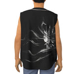 Evil Samurai Mask Print Sleeveless Baseball Jersey