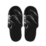 Evil Samurai Mask Print Slippers