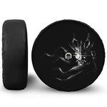 Evil Samurai Mask Print Tire Cover With Camera Hole