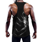 Evil Samurai Mask Print Training Tank Top