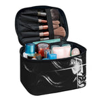 Evil Samurai Mask Print Travel Makeup Bag