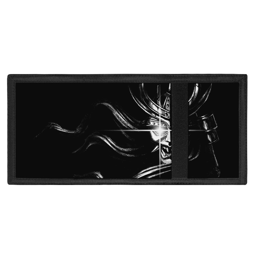 Evil Samurai Mask Print Trifold Wallet