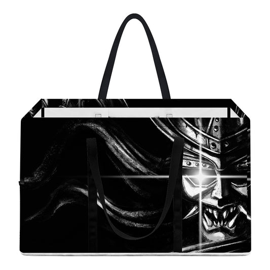 Evil Samurai Mask Print Utility Tote Bag