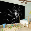 Evil Samurai Mask Print Wall Sticker