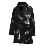 Evil Samurai Mask Print Women's Bathrobe