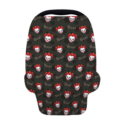 Evil Scary Clown Pattern Print Baby Seat Cover