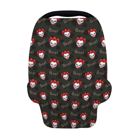 Evil Scary Clown Pattern Print Baby Seat Cover