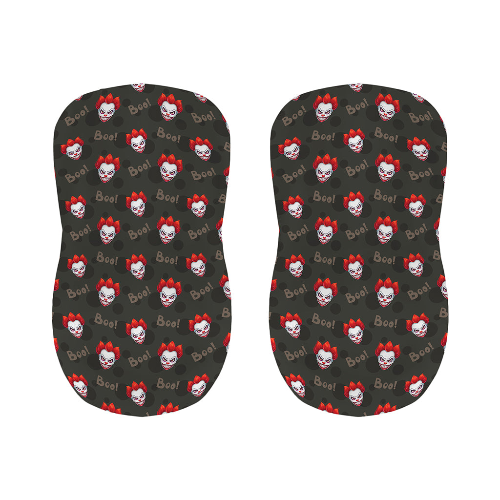 Evil Scary Clown Pattern Print Bar Stool Covers