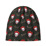 Evil Scary Clown Pattern Print Beanie