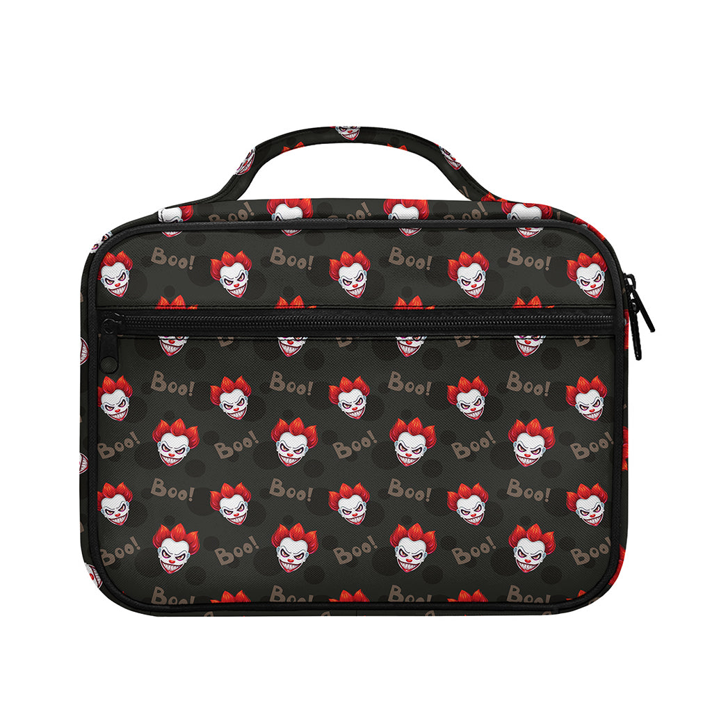 Evil Scary Clown Pattern Print Briefcase Bible Bag